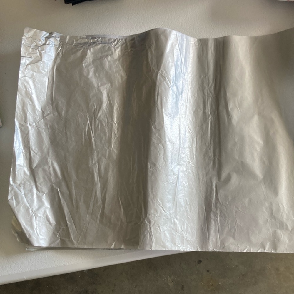 3/$5 silver tissue paper